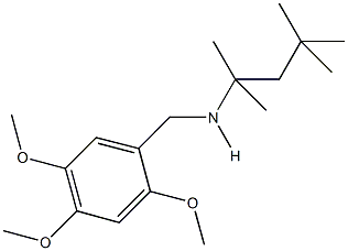 N-(1,1,3,3-tetramethylbutyl)-N-(2,4,5-trimethoxybenzyl)amine Structure