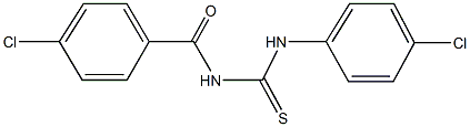 N-(4-chlorobenzoyl)-N'-(4-chlorophenyl)thiourea Structure