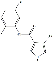 4-bromo-N-(5-chloro-2-methylphenyl)-1-methyl-1H-pyrazole-3-carboxamide 구조식 이미지