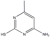 4-amino-6-methyl-2-pyrimidinyl hydrosulfide 구조식 이미지