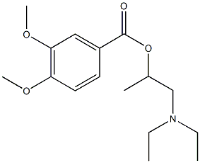 2-(diethylamino)-1-methylethyl 3,4-dimethoxybenzoate Structure