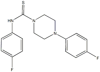 N,4-bis(4-fluorophenyl)-1-piperazinecarbothioamide Structure