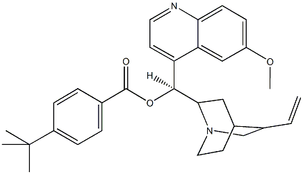 6'-methoxycinchonan-9-yl 4-tert-butylbenzoate 구조식 이미지