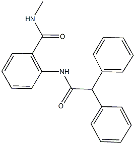 2-[(diphenylacetyl)amino]-N-methylbenzamide Structure