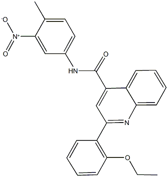 2-(2-ethoxyphenyl)-N-{3-nitro-4-methylphenyl}-4-quinolinecarboxamide 구조식 이미지