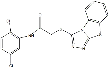 N-(2,5-dichlorophenyl)-2-([1,2,4]triazolo[3,4-b][1,3]benzothiazol-3-ylsulfanyl)acetamide Structure