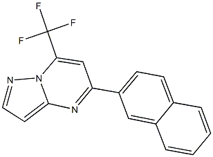 5-(2-naphthyl)-7-(trifluoromethyl)pyrazolo[1,5-a]pyrimidine 구조식 이미지