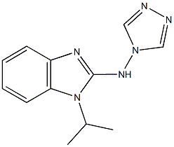 N-(1-isopropyl-1H-benzimidazol-2-yl)-N-(4H-1,2,4-triazol-4-yl)amine 구조식 이미지