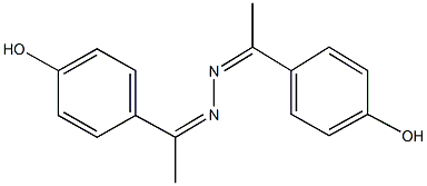 1-(4-hydroxyphenyl)ethanone [1-(4-hydroxyphenyl)ethylidene]hydrazone 구조식 이미지