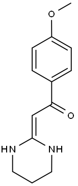 1-(4-methoxyphenyl)-2-tetrahydro-2(1H)-pyrimidinylideneethanone 구조식 이미지