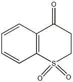 2,3-dihydro-4H-thiochromen-4-one 1,1-dioxide 구조식 이미지