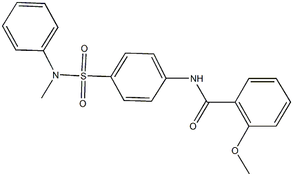2-methoxy-N-{4-[(methylanilino)sulfonyl]phenyl}benzamide Structure