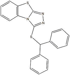 3-(benzhydrylsulfanyl)[1,2,4]triazolo[3,4-b][1,3]benzothiazole Structure