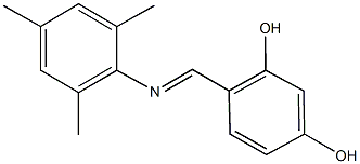 4-[(mesitylimino)methyl]benzene-1,3-diol Structure