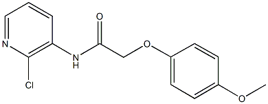 N-(2-chloro-3-pyridinyl)-2-(4-methoxyphenoxy)acetamide 구조식 이미지