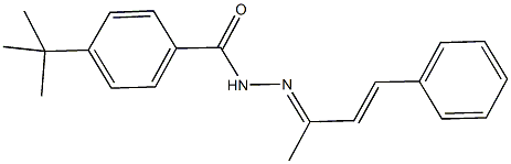 4-tert-butyl-N'-(1-methyl-3-phenyl-2-propenylidene)benzohydrazide Structure