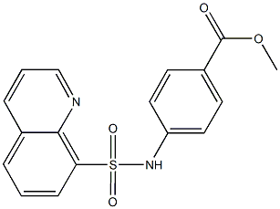 methyl 4-[(8-quinolinylsulfonyl)amino]benzoate Structure