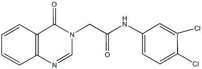 N-(3,4-dichlorophenyl)-2-(4-oxo-3(4H)-quinazolinyl)acetamide Structure