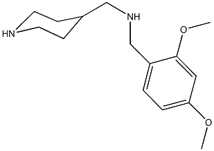 N-(2,4-dimethoxybenzyl)-N-(4-piperidinylmethyl)amine Structure