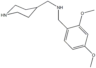 N-(2,4-dimethoxybenzyl)-N-(4-piperidinylmethyl)amine 구조식 이미지