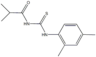 N-(2,4-dimethylphenyl)-N'-isobutyrylthiourea 구조식 이미지