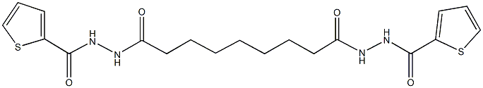 N'-{9-oxo-9-[2-(thien-2-ylcarbonyl)hydrazino]nonanoyl}thiophene-2-carbohydrazide Structure