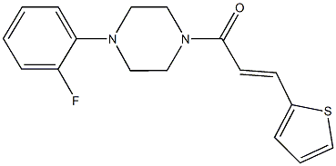 1-(2-fluorophenyl)-4-[3-(2-thienyl)acryloyl]piperazine Structure