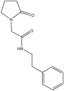 2-(2-oxo-1-pyrrolidinyl)-N-(2-phenylethyl)acetamide 구조식 이미지
