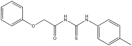 N-(4-methylphenyl)-N'-(phenoxyacetyl)thiourea Structure