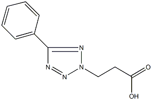 3-(5-phenyl-2H-tetraazol-2-yl)propanoic acid 구조식 이미지