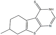 7-methyl-5,6,7,8-tetrahydro[1]benzothieno[2,3-d]pyrimidine-4(3H)-thione Structure