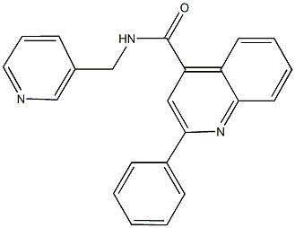 2-phenyl-N-(3-pyridinylmethyl)-4-quinolinecarboxamide Structure
