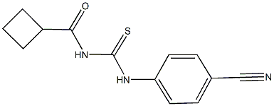 N-(4-cyanophenyl)-N'-(cyclobutylcarbonyl)thiourea Structure