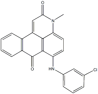 6-(3-chloroanilino)-3-methyl-3H-naphtho[1,2,3-de]quinoline-2,7-dione Structure