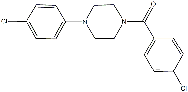 1-(4-chlorobenzoyl)-4-(4-chlorophenyl)piperazine Structure