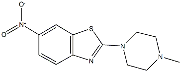 6-nitro-2-(4-methyl-1-piperazinyl)-1,3-benzothiazole Structure