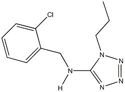 N-(2-chlorobenzyl)-N-(1-propyl-1H-tetraazol-5-yl)amine Structure