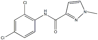 N-(2,4-dichlorophenyl)-1-methyl-1H-pyrazole-3-carboxamide 구조식 이미지