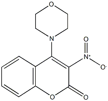 3-nitro-4-(4-morpholinyl)-2H-chromen-2-one 구조식 이미지