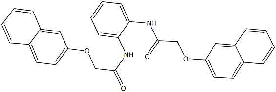 2-(2-naphthyloxy)-N-(2-{[(2-naphthyloxy)acetyl]amino}phenyl)acetamide 구조식 이미지