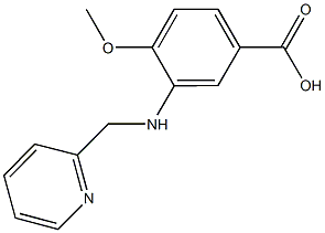 4-methoxy-3-[(2-pyridinylmethyl)amino]benzoic acid 구조식 이미지