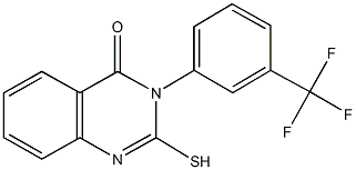 2-sulfanyl-3-[3-(trifluoromethyl)phenyl]-4(3H)-quinazolinone 구조식 이미지