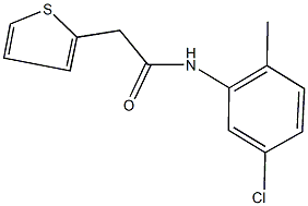 N-(5-chloro-2-methylphenyl)-2-(2-thienyl)acetamide 구조식 이미지