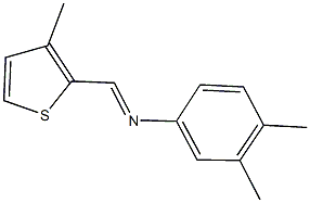 N-(3,4-dimethylphenyl)-N-[(3-methyl-2-thienyl)methylene]amine 구조식 이미지