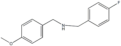 N-[(4-fluorophenyl)methyl][4-(methyloxy)phenyl]methanamine 구조식 이미지