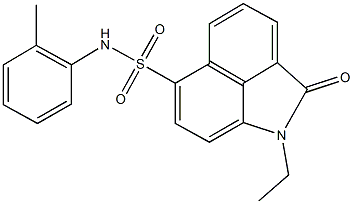 1-ethyl-N-(2-methylphenyl)-2-oxo-1,2-dihydrobenzo[cd]indole-6-sulfonamide Structure