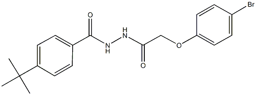 2-(4-bromophenoxy)-N'-(4-tert-butylbenzoyl)acetohydrazide 구조식 이미지