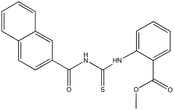 methyl 2-{[(2-naphthoylamino)carbothioyl]amino}benzoate Structure