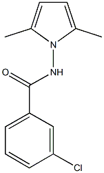 3-chloro-N-(2,5-dimethyl-1H-pyrrol-1-yl)benzamide Structure
