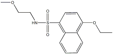 4-ethoxy-N-(2-methoxyethyl)-1-naphthalenesulfonamide 구조식 이미지